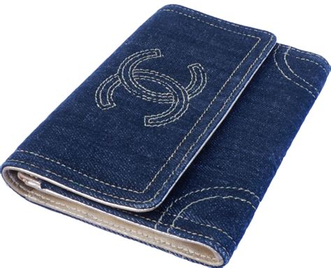 chanel denim wallet.